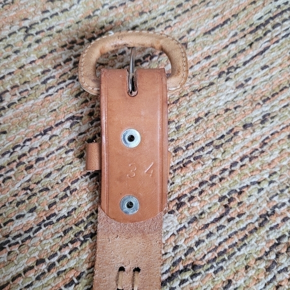 VINTAGE Leather Belt | size 34 - Picture 5 of 7